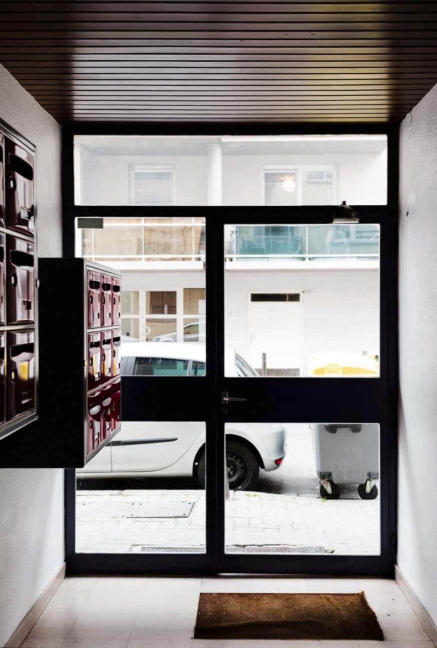 glass door entrance